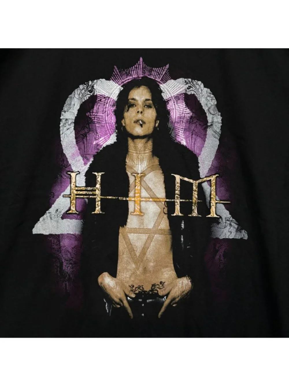 HIM Razorblade Romance Album Cover Poster Goth Metal Tee XL